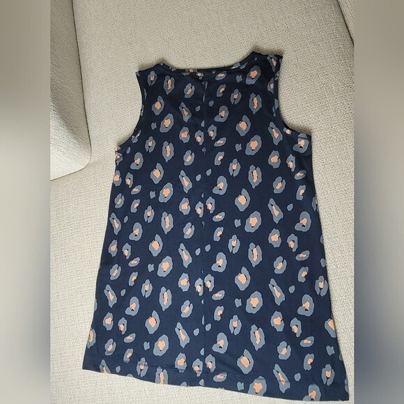 Wonderly Studio Athletic Blue Leopard Print Bundle Long Tank Top and Leggings - Picture 2 of 11